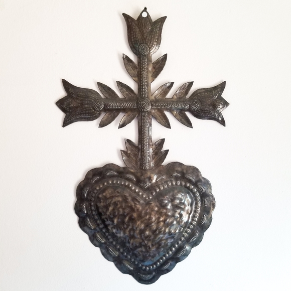 Vintage Other - Tin Heart Decor Vintage Other - Tin Heart Decor